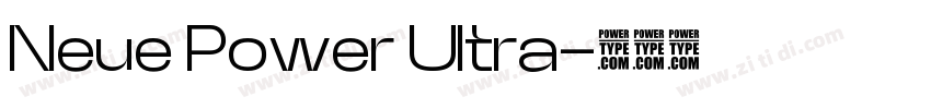 Neue Power Ultra字体转换